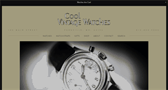 Desktop Screenshot of coolvintagewatches.com